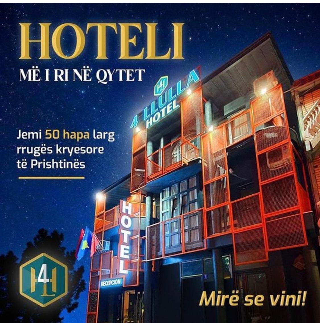 Hotel 4 Llulla Pristina Eksteriør bilde